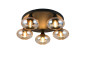 Preview: Reality R66645013 Divina E14 Deckenleuchte 5-fach ⌀49cm Amberfarbig