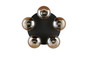 Preview: Reality R66645013 Divina E14 Deckenleuchte 5-fach ⌀49cm Amberfarbig