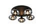Preview: Reality R66645054 Divina E14 Deckenleuchte 5-fach ⌀49cm Rauchfarbig
