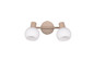 Preview: Reality R86372043 Boba E14 Strahler 2-fach ⌀10cm Warm Beige