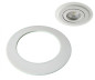 Preview: SOIXX Ausgleichsring für Einbaustrahler Downlight 100 68 mm Weiß