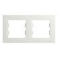Preview: Schneider Electric ASFORA 2-Fach Rahmen Horizontal weiss EPH5800221D