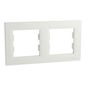 Preview: Schneider Electric ASFORA 2-Fach Rahmen Horizontal weiss EPH5800221D
