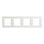 Preview: Schneider Electric ASFORA 4-Fach Rahmen Horizontal weiss EPH5800421D