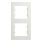 Preview: Schneider Electric ASFORA 2-Fach Rahmen Vertikal weiss EPH5810221D