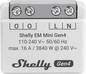 Preview: Shelly EM Mini Gen4 - Kompakter Energiemesser, Multiprotokoll/Matter, 1 Kanal WLAN, Zigbee, BT