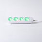 Preview: Shelly Power Strip 4 Gen4 - Smarte Steckdosenleiste 4-fach, Weiß WLAN, BT, Zigbee, Matter