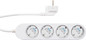 Preview: Shelly Power Strip 4 Gen4 - Smarte Steckdosenleiste 4-fach, Weiß WLAN, BT, Zigbee, Matter