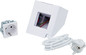 Preview: Shelly Wall Display Stand Socket - Sockel für Tischständer, Wand, Weiß