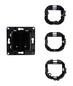 Preview: Shelly Wall Switch 2 - Wandtaster 2-fach Einsatz, Schwarz