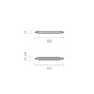 Preview: SIGOR Feuchtraumleuchte Tricolour 600 3-CCT 18W 3000/4000/5700K IP65 4029001
