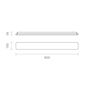 Preview: SIGOR LED Aufbauleuchte Plank 900mm silber dimmbar Deckenleuchte 32/24W 3000/4000K IP54 120° 2700/3500lm Steuerbare Lichtfarbe