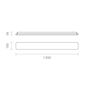 Preview: SIGOR LED Aufbauleuchte Plank 1200mm silber dimmbar Deckenleuchte 38/29W 3000/4000K IP54 120° 3200/4200lm Steuerbare Lichtfarbe