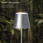 Preview: SIGOR Akku-Stehleuchte LED Nuindie 120cm silberfarben rund 2,2W FlexMood 2200K/2700K IP54 168/197lm Ra8