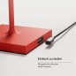 Preview: SIGOR 4547701 Akku-Tischleuchte Nuindie mini 25cm feuerrot rund 2,2W FlexMood 2200K/2700K IP54 Ra85 dimmbar