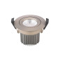 Preview: SIGOR Einbauleuchte Diled 10W 640lm 2700K dimmbar stahl 36° Warmweiss
