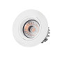 Preview: SIGOR LED Einbauleuchte ARGENT 80mm weiss Downlight 2700K 47x47mm Warmweiss