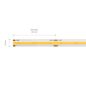 Preview: SIGOR 10W/m COB LED-Streifen Narrow 2700K 5m 512 LED/m IP20 24V 950lm/m RA90 Warmweiss