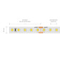Preview: SIGOR 7,2W/m HE PRO LED-Streifen 3000K 5m 108 LED/m IP20 24V 1553lm/m RA90 Warmweiss