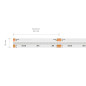 Preview: SIGOR 15W/m COB LED-Streifen RGB 5m 840 LED/m IP20 24V 544lm/m RA90
