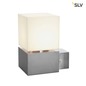 Preview: SLV 1000336 SQUARE WALL E27 Outdoor Wandleuchte Edelstahl max. 20W IP44
