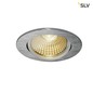 Preview: SLV 1001990 NEW TRIA rund LED Indoor Deckeneinbauleuchte alu gebürstet 1800-3000K 7,2W