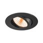 Preview: SLV 1007424 NEW TRIA 68, LED Deckeneinbauleuchte, 1800-3000K, 38° rund schwarz