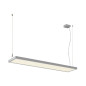 Preview: SLV 1007470 WORKLIGHT PRO 120, LED Pendelleuchte, 120cm, 4000K, DALI, Touch, grau