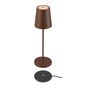 Preview: SLV 1007695 VINOLINA TWO, LED Akku-Tischleuchte IP65, 2200/2700/3000K, TOUCH, rost