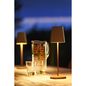 Preview: SLV 1007695 VINOLINA TWO, LED Akku-Tischleuchte IP65, 2200/2700/3000K, TOUCH, rost