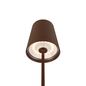 Preview: SLV 1007695 VINOLINA TWO, LED Akku-Tischleuchte IP65, 2200/2700/3000K, TOUCH, rost