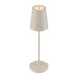 Preview: SLV 1007697 VINOLINA TWO, LED Akku-Tischleuchte IP65, 2200/2700/3000K, TOUCH, beige