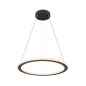 Preview: SLV ONE FLAT PD, single, Pendelleuchte, Pendellänge 180cm, 2700/3000K, PHASE, schwarz 1007855