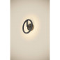 Preview: SLV Q-RING, Wandleuchte, 3000K, PHASE, IP65, schwarz 1007918