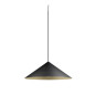Preview: SLV MAGICO 55, Pendelleuchte, E27, Pendellänge 180cm, 1x max. 10W, matt schwarz / gold 1008508