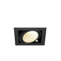 Preview: SLV KADUX, Deckeneinbauleuchte, single, 3000K, DALI 2, Touch, 30°, schwarz 1008568