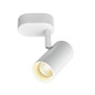 Preview: SLV NOBLO, Wand- und Deckenaufbauleuchte, single, rund, 2700K, 6W, PHASE, 32°, weiß 1008715