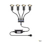 Preview: SLV 1008841 TRAIL-LITE® 60, 4er Set, Bodeneinbauleuchten, 3000K, IP67, rund, edelstahl / aluminium