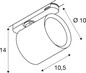 Preview: SLV 1008866 TRACKSPOT C 3 Ph. 17W 940 50°, weiß