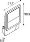 Preview: SLV 1008908 FLOODLIGHT C, 50/75/100W 840 IP66