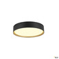 Preview: SLV 1008920 DECONA 30, CL, PHASE, Deckenaufbauleuchte, rund, 3000/4000K, 17 W, schwarz / gold