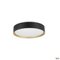 Preview: SLV 1008920 DECONA 30, CL, PHASE, Deckenaufbauleuchte, rund, 3000/4000K, 17 W, schwarz / gold