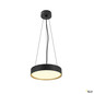 Preview: SLV 1008920 DECONA 30, CL, PHASE, Deckenaufbauleuchte, rund, 3000/4000K, 17 W, schwarz / gold