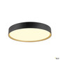 Preview: SLV 1008924 DECONA 42, CL, PHASE, Deckenaufbauleuchte, rund, 3000/4000K, 23 W, schwarz / gold