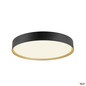 Preview: SLV 1008924 DECONA 42, CL, PHASE, Deckenaufbauleuchte, rund, 3000/4000K, 23 W, schwarz / gold