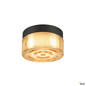 Preview: SLV 1008941 CYFT WAVE, Wand- und Deckenaufbauleuchte, 2700/3000/4000 K, 6,5 W, PHASE, schwarz / amber