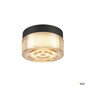 Preview: SLV 1008941 CYFT WAVE, Wand- und Deckenaufbauleuchte, 2700/3000/4000 K, 6,5 W, PHASE, schwarz / amber