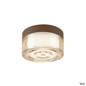 Preview: SLV 1008941 CYFT WAVE, Wand- und Deckenaufbauleuchte, 2700/3000/4000 K, 6,5 W, PHASE, schwarz / amber