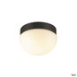 Preview: SLV 1008944 CYFT DOME, Wand- und Deckenaufbauleuchte, 2700/3000/4000 K, 6,5 W, PHASE, schwarz / milchig