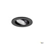 Preview: SLV 1009005 NEW TRIA® 45, DL, rund, Deckeneinbauleuchte, 3000 K, 24°, schwarz